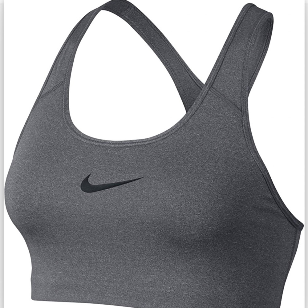 grey nike sports bra